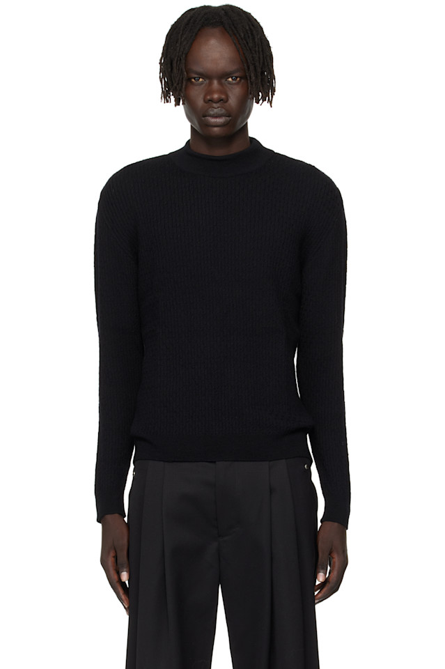 Свитер с высоким воротником и косами Ernest W. Baker, черный
Свитер с высоким воротником и косами Ernest W. Baker, черный