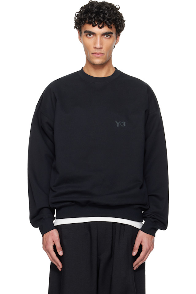 Толстовка с круглым вырезом из махровой ткани Y-3, черный
Толстовка с круглым вырезом из махровой ткани Y-3, черный