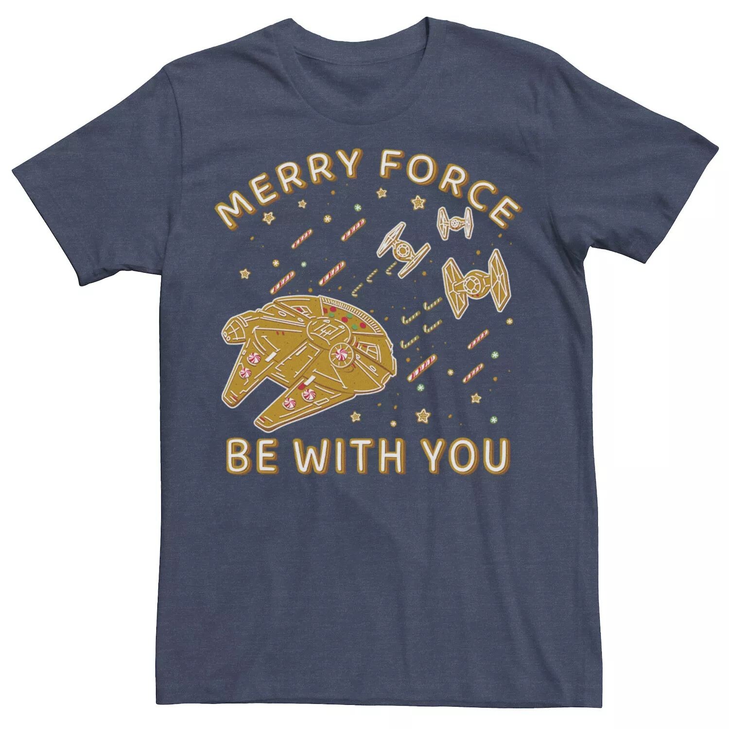 Мужская футболка с рисунком Christmas Merry Force Be With You Cookies Star Wars
Мужская футболка с рисунком Christmas Merry Force Be With You Cookies Star Wars