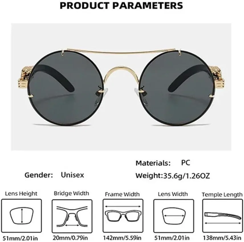 Винтажные панк-солнцезащитные очки круглой формы для мужчин, модные с двойной перемычкой, разноцветные, для женщин, ретро-стиль HYYZZC, Gold Gradient Green
Винтажные панк-солнцезащитные очки круглой формы для мужчин, модные с двойной перемычкой, разноцветные, для женщин, ретро-стиль HYYZZC, Gold Gradient Green