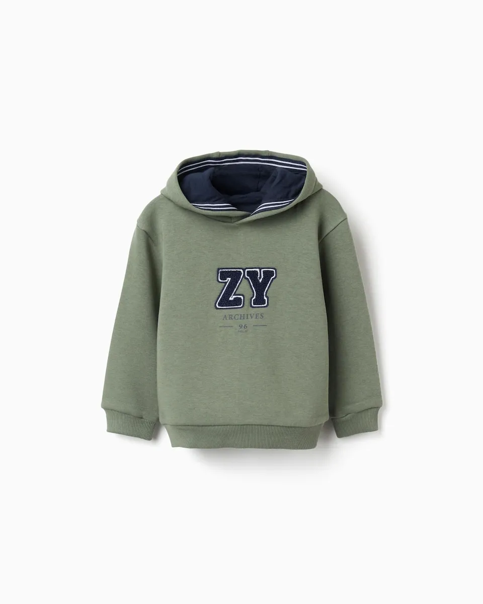 Детская толстовка для мальчика с капюшоном и флисовой подкладкой Zippy, зеленый
Детская толстовка для мальчика с капюшоном и флисовой подкладкой Zippy, зеленый