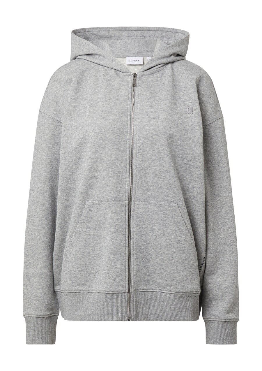Толстовка с капюшоном на молнии COMMA, светло-серый
Толстовка с капюшоном на молнии COMMA, светло-серый