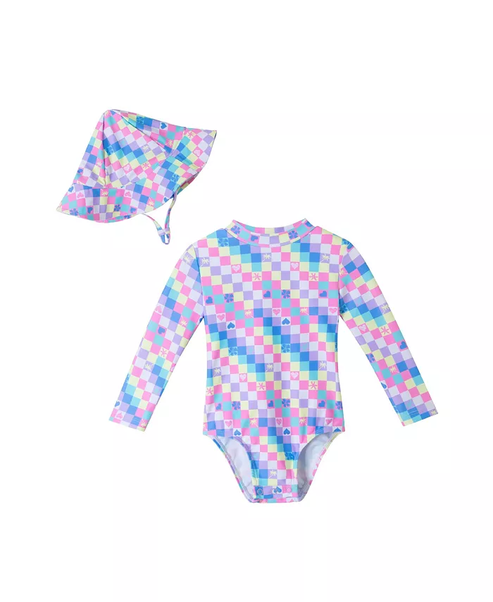 Детский рашгард с клетчатым принтом и рюшами на спине + шапочка Andy & Evan, белый
Детский рашгард с клетчатым принтом и рюшами на спине + шапочка Andy & Evan, белый