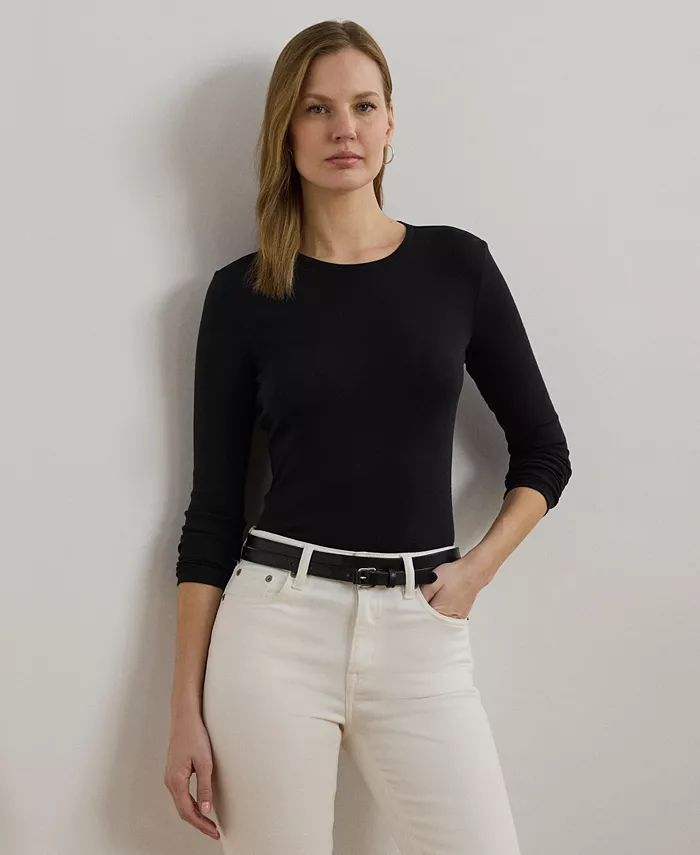 Топ с длинными рукавами из хлопковой смеси, XS-3X Lauren Ralph Lauren
Топ с длинными рукавами из хлопковой смеси, XS-3X Lauren Ralph Lauren