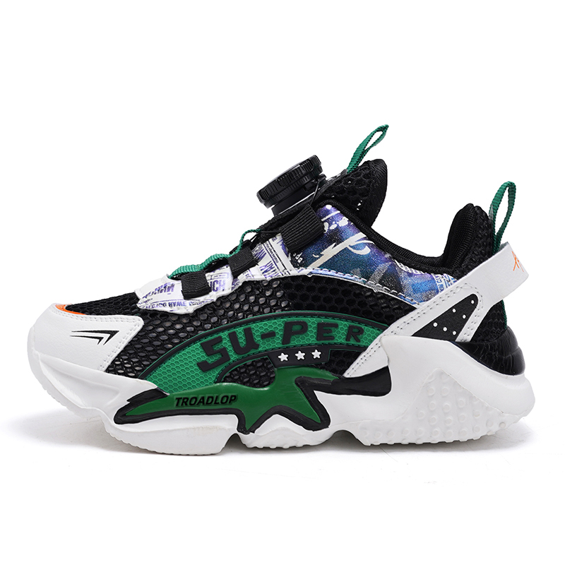 Нескользящие, противоударные, легкие, амортизирующие, дышащие, низкие повседневные кроссовки для детей TROADLOP, черный/зеленый
Нескользящие, противоударные, легкие, амортизирующие, дышащие, низкие повседневные кроссовки для детей TROADLOP, черный/зеленый