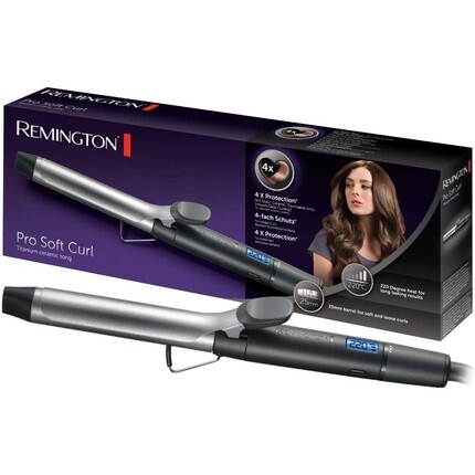 Цифровые щипцы для завивки Pro Soft Curl длиной 25 мм с 4-кратной защитой и антистатическим керамико-турмалиновым покрытием — ЖК-дисплей 130–220°C с зажимом для мягких средних натуральных локонов, Remington
Цифровые щипцы для завивки Pro Soft Curl длиной 25 мм с 4-кратной защитой и антистатическим керамико-турмалиновым покрытием — ЖК-дисплей 130–220°C с зажимом для мягких средних натуральных локонов, Remington