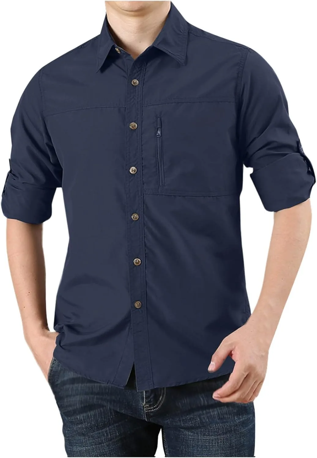 Мужская рабочая рубашка-куртка с длинным рукавом и карманами Uillui
Мужская рабочая рубашка-куртка с длинным рукавом и карманами Uillui