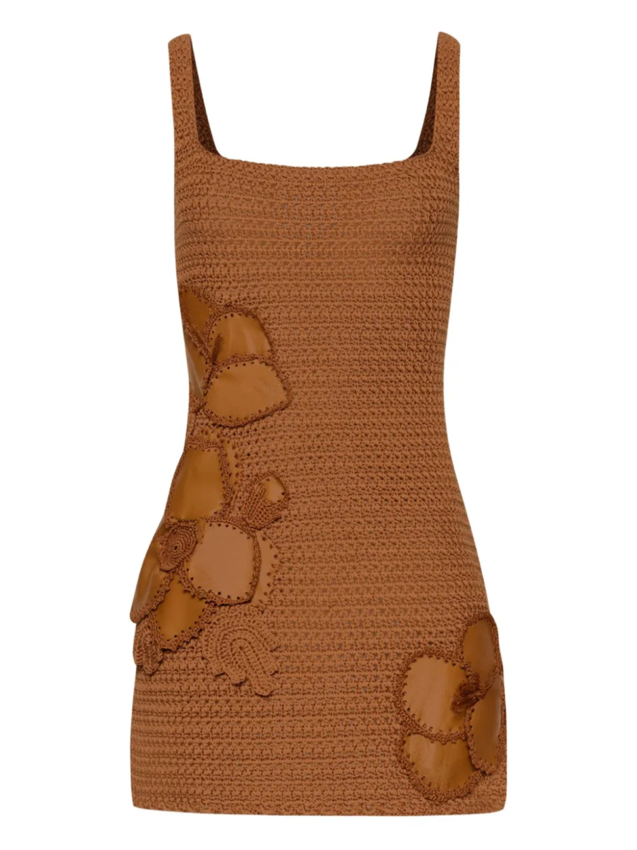 Oscar de la Renta платье мини в технике кроше, коричневый
Oscar de la Renta платье мини в технике кроше, коричневый
