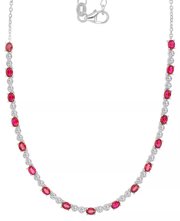 Ожерелье-Воротник с черной шпинелью овальной формы и безелем (4-5/8 карата) из стерлингового серебра (также с выращенными в лаборатории рубинами/выращенными в лаборатории белыми сапфирами) Macy'S, ruby
Ожерелье-Воротник с черной шпинелью овальной формы и безелем (4-5/8 карата) из стерлингового серебра (также с выращенными в лаборатории рубинами/выращенными в лаборатории белыми сапфирами) Macy'S, ruby