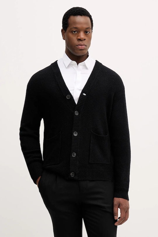 Кардиган с шерстью Lindbergh, черный
Кардиган с шерстью Lindbergh, черный
