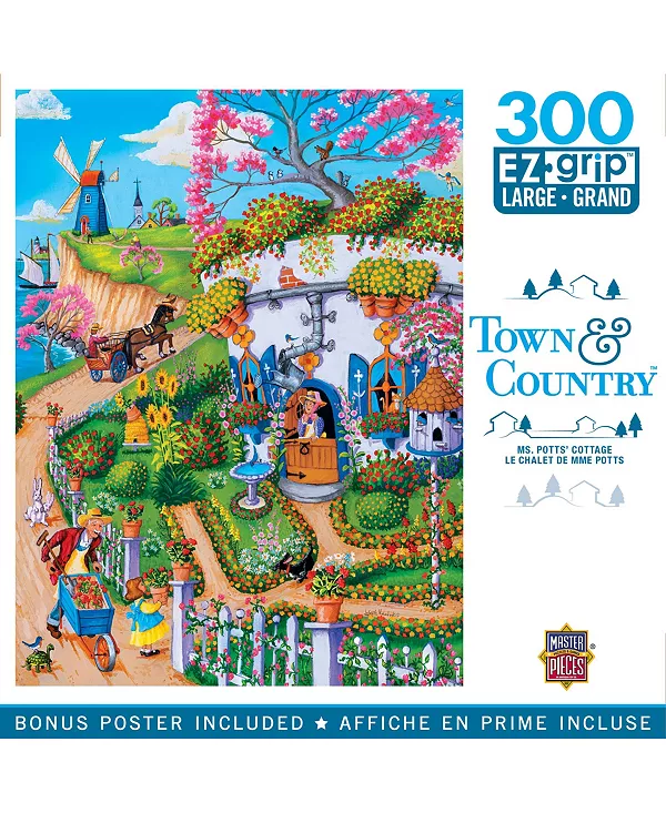 Шедевры города и страны - коттедж мисс Поттс, пазл EZ Grip из 300 деталей Masterpieces Puzzles, multicolor
Шедевры города и страны - коттедж мисс Поттс, пазл EZ Grip из 300 деталей Masterpieces Puzzles, multicolor