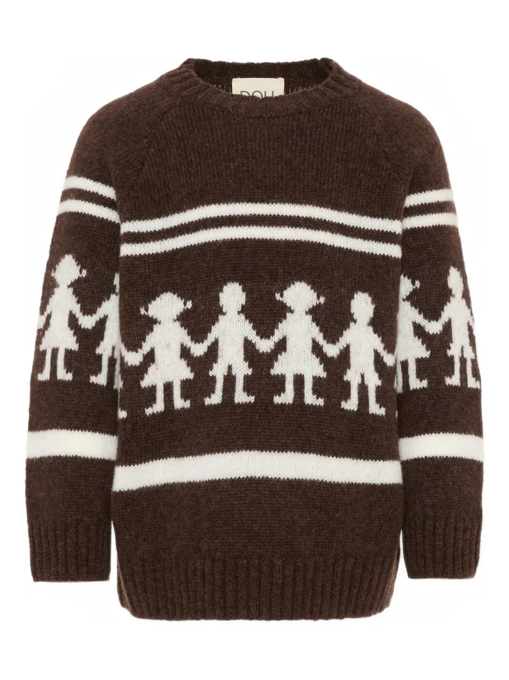 Джемпер в полоску с длинными рукавами Douuod Kids, коричневый
Джемпер в полоску с длинными рукавами Douuod Kids, коричневый