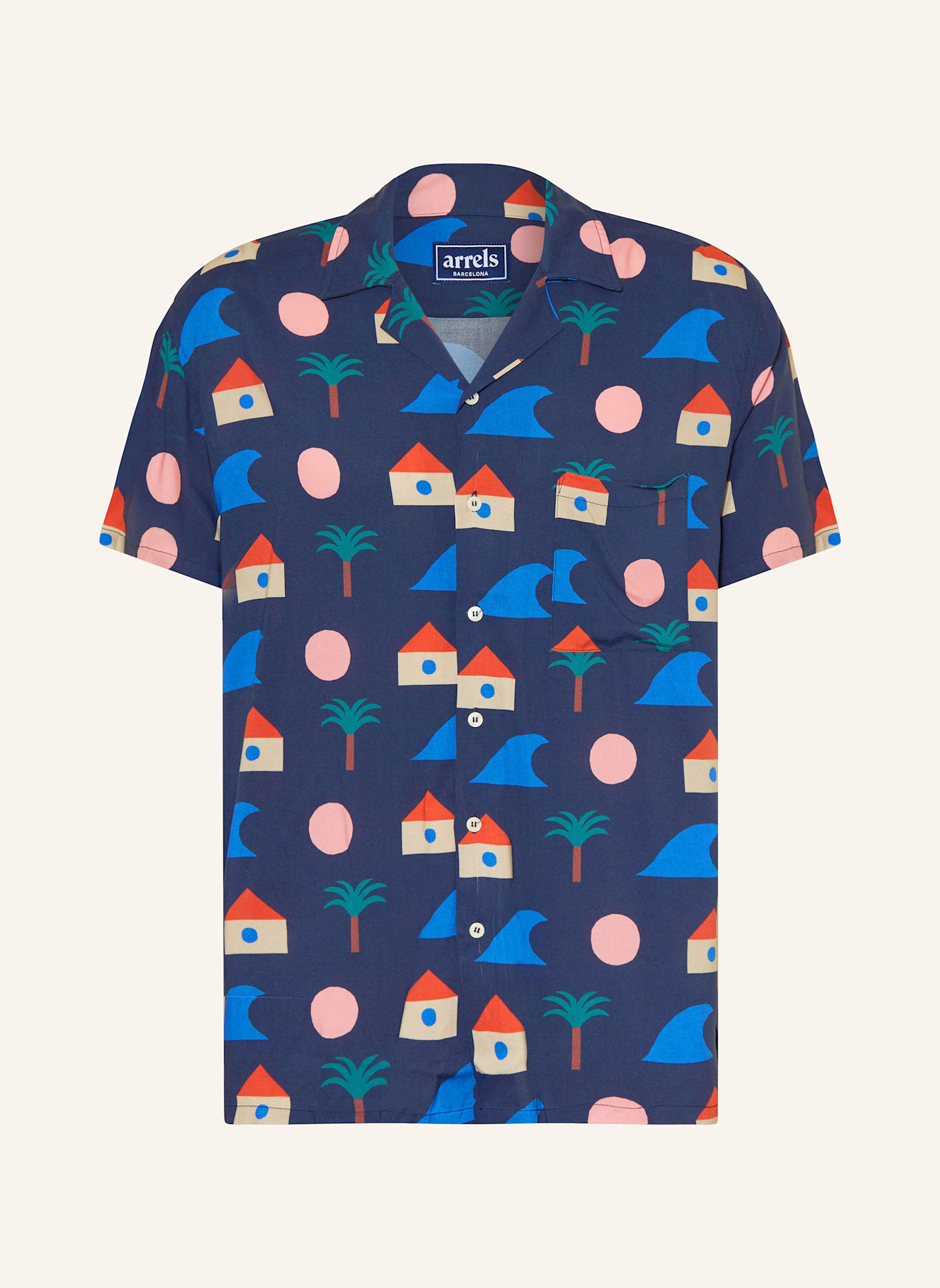 Рубашка Resort, удобная посадка Arrels Barcelona, мультиколор
Рубашка Resort, удобная посадка Arrels Barcelona, мультиколор