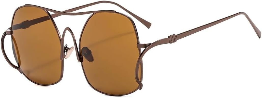 Роскошные модные солнцезащитные очки овальной формы с градиентным переходом цвета для женщин, с двойной оправой, универсальные, подходят для мужчин, защита от УФ-излучения UV400 UATXTAU, Brown Tea
Роскошные модные солнцезащитные очки овальной формы с градиентным переходом цвета для женщин, с двойной оправой, универсальные, подходят для мужчин, защита от УФ-излучения UV400 UATXTAU, Brown Tea