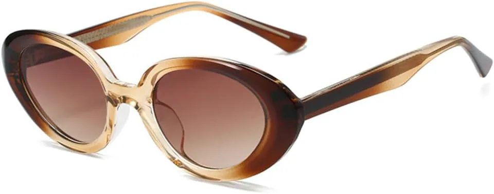 Ретро овальные двухцветные женские солнцезащитные очки с прозрачным градиентом и защитой от УФ-излучения UV400, мужские солнцезащитные очки MTZJH, Brown Champagne Tea
Ретро овальные двухцветные женские солнцезащитные очки с прозрачным градиентом и защитой от УФ-излучения UV400, мужские солнцезащитные очки MTZJH, Brown Champagne Tea