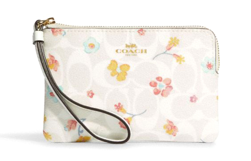 Кошелек из ПВХ с угловой молнией, карманом для монет, клатч обычный женский меловой белый COACH
Кошелек из ПВХ с угловой молнией, карманом для монет, клатч обычный женский меловой белый COACH