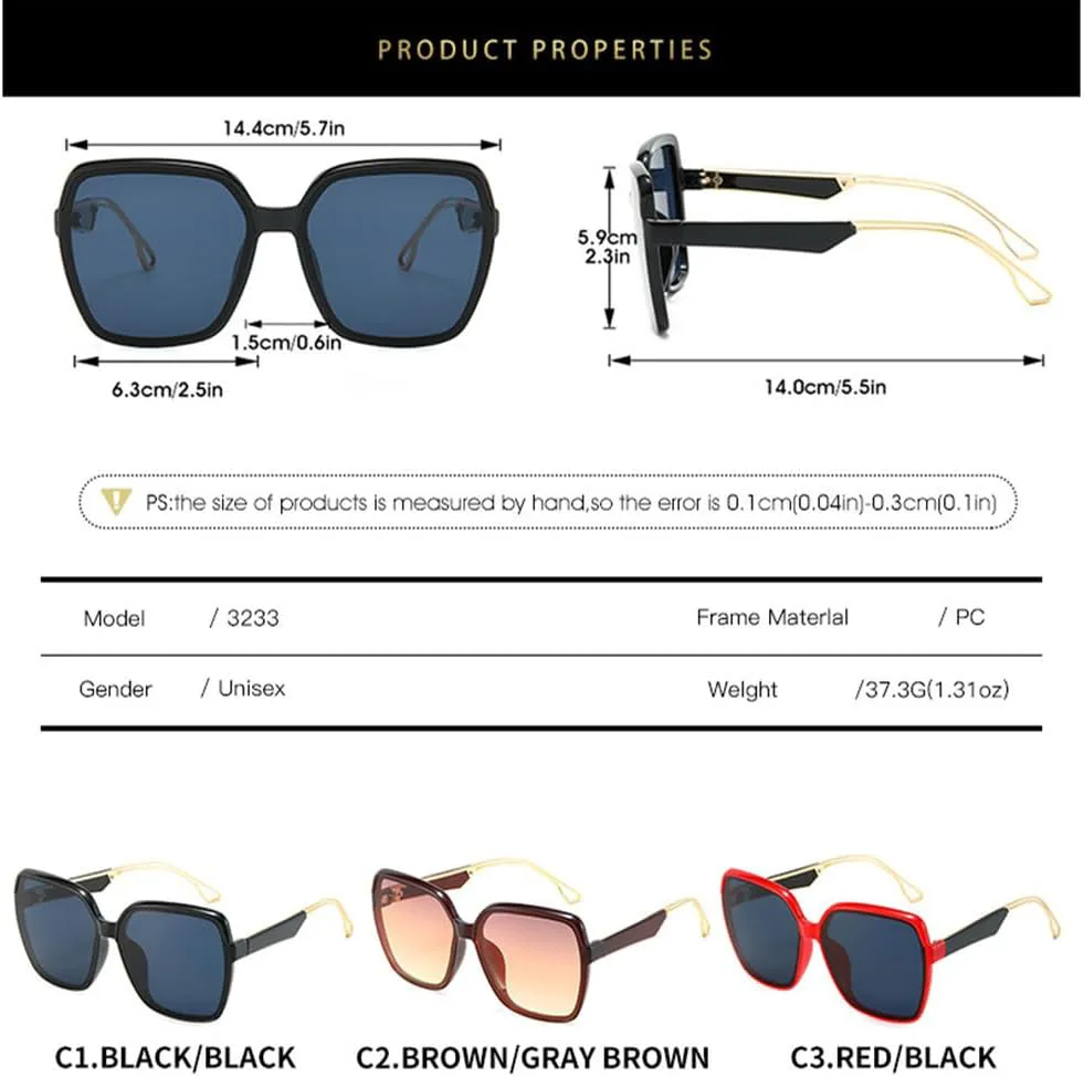 Модные солнцезащитные очки большого размера для женщин, винтажные, с крупной оправой, с защитой от УФ-излучения, классические женские очки UV400 MTZJH, One Color
Модные солнцезащитные очки большого размера для женщин, винтажные, с крупной оправой, с защитой от УФ-излучения, классические женские очки UV400 MTZJH, One Color