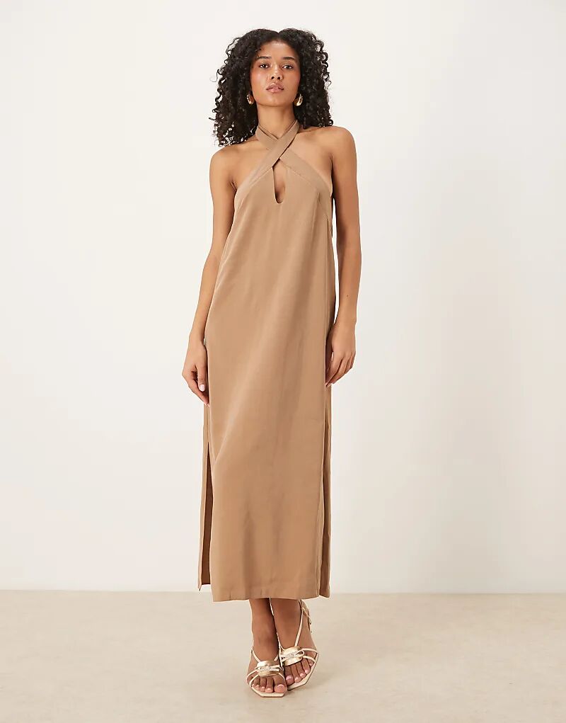 Платье миди ASOS DESIGN с перекрестным вырезом и разрезами по бокам, цвета камня
Платье миди ASOS DESIGN с перекрестным вырезом и разрезами по бокам, цвета камня