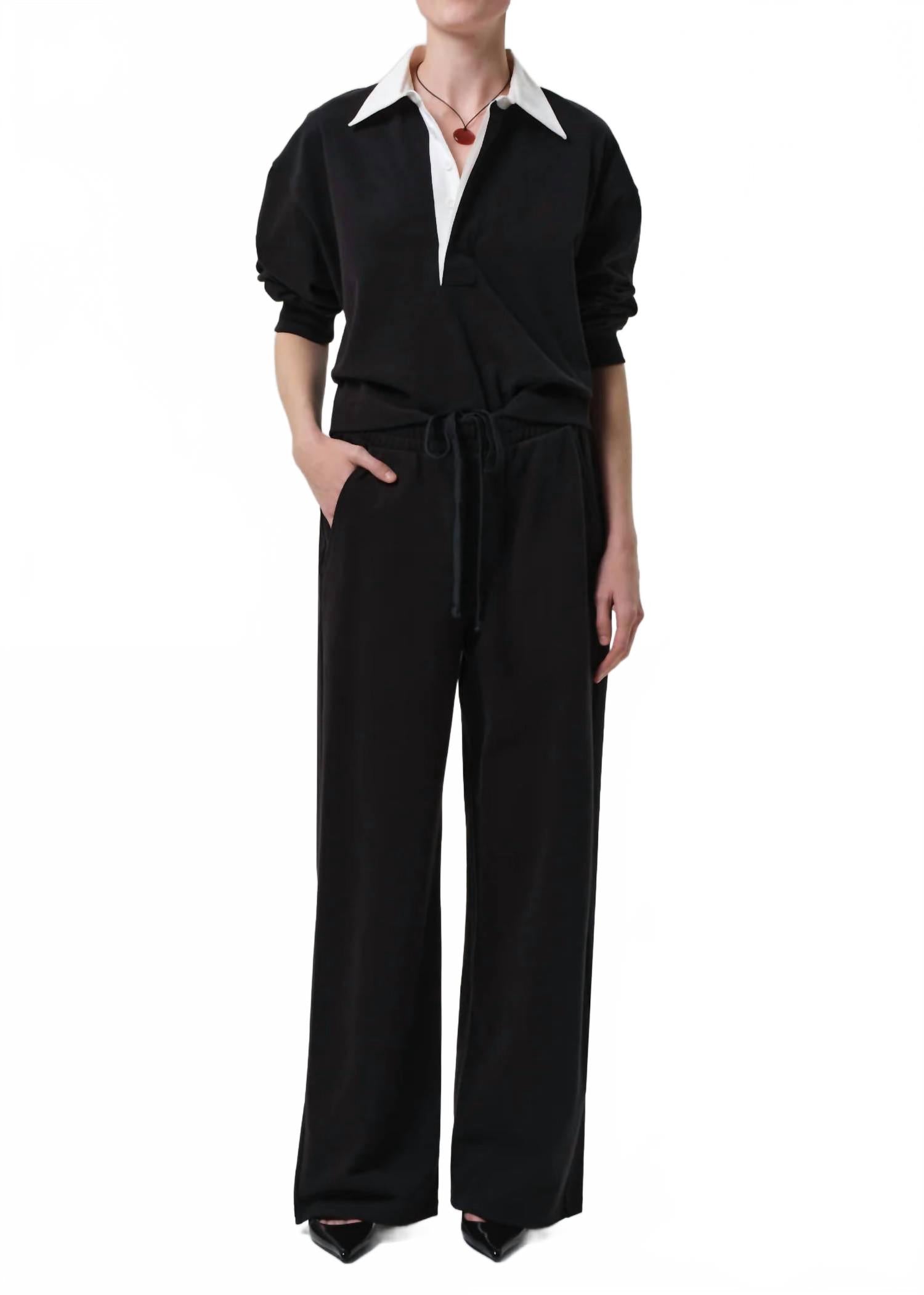 Спортивные брюки Brynn на завязках черного цвета Citizens Of Humanity, черный
Спортивные брюки Brynn на завязках черного цвета Citizens Of Humanity, черный