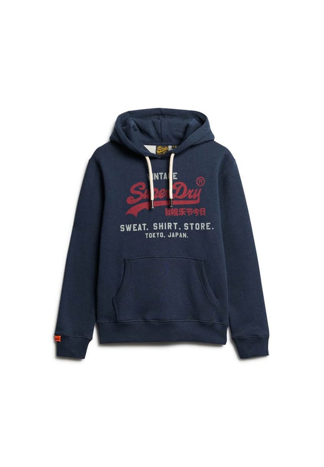 Толстовка с капюшоном - vl heritage свободный капюшон с логотипом монохромный Superdry., синий 
Толстовка с капюшоном - vl heritage свободный капюшон с логотипом монохромный Superdry., синий