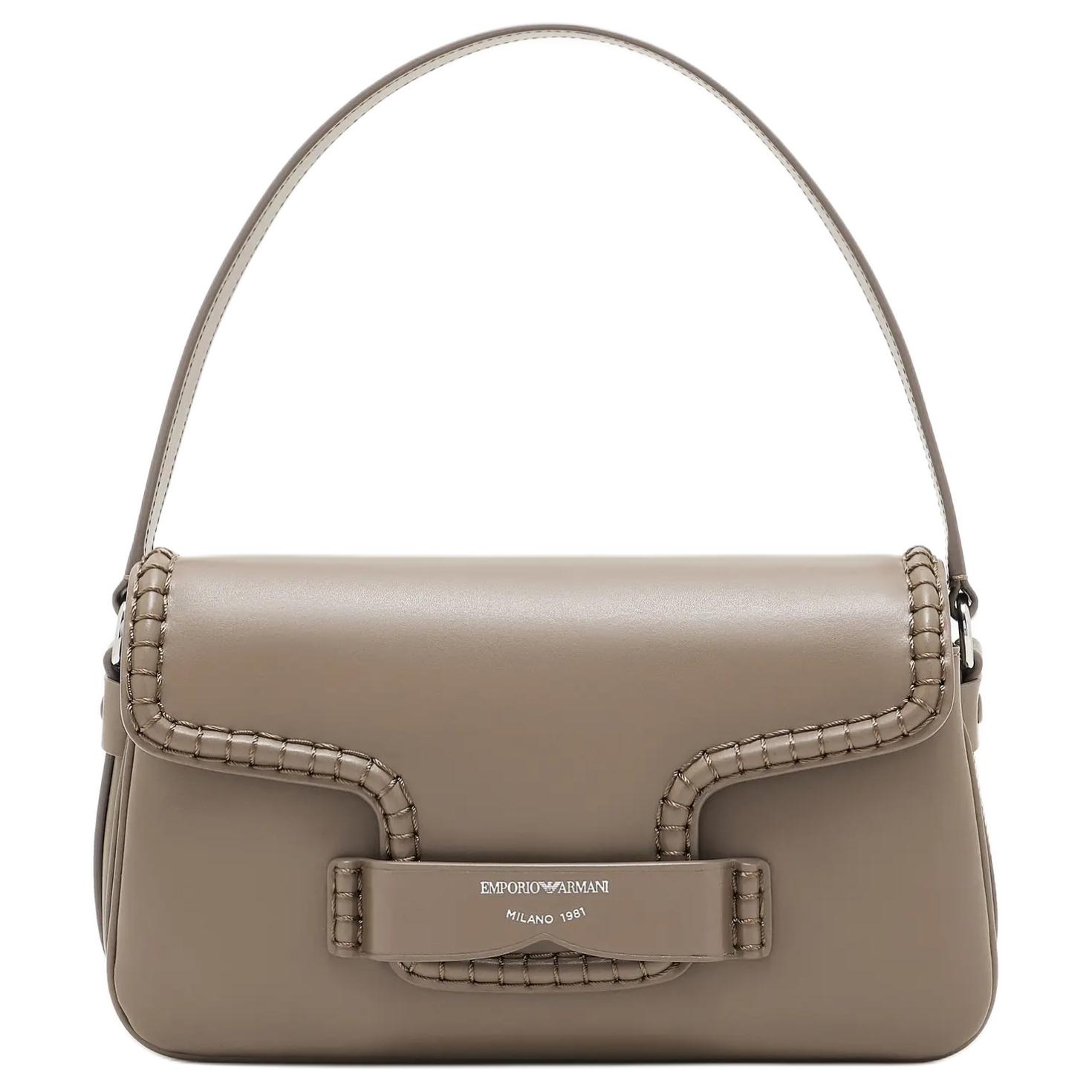 EMPORIO ARMANI Женская сумка через плечо из спилка тауп
EMPORIO ARMANI Женская сумка через плечо из спилка тауп