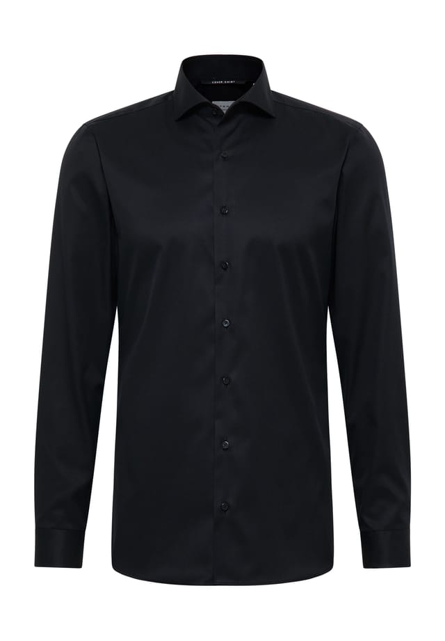 Рубашка-Чехол облегающего кроя Eterna, черный
Рубашка-Чехол облегающего кроя Eterna, черный