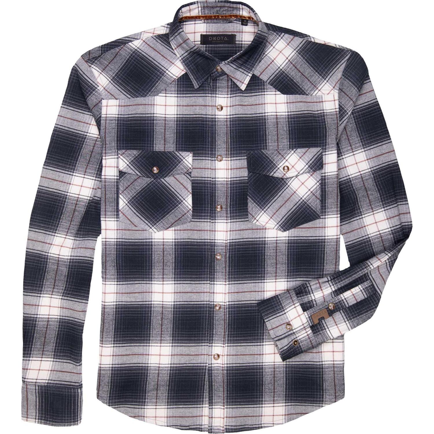 Мужская рубашка с длинными рукавами и пуговицами Dutton Dakota Grizzly, Coal
Мужская рубашка с длинными рукавами и пуговицами Dutton Dakota Grizzly, Coal