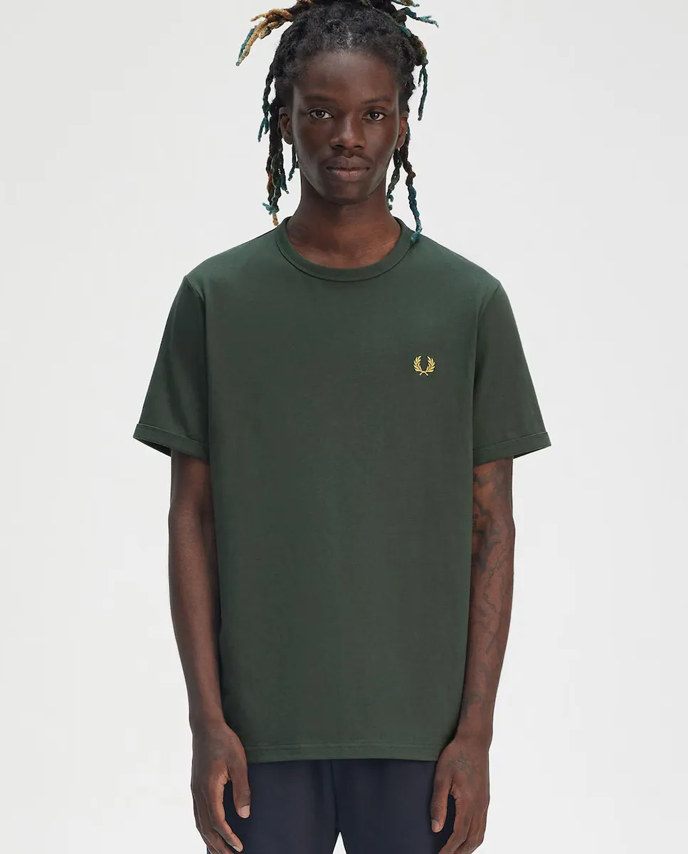 Мужская футболка с короткими рукавами и круглым вырезом Fred Perry, темно-зеленый
Мужская футболка с короткими рукавами и круглым вырезом Fred Perry, темно-зеленый