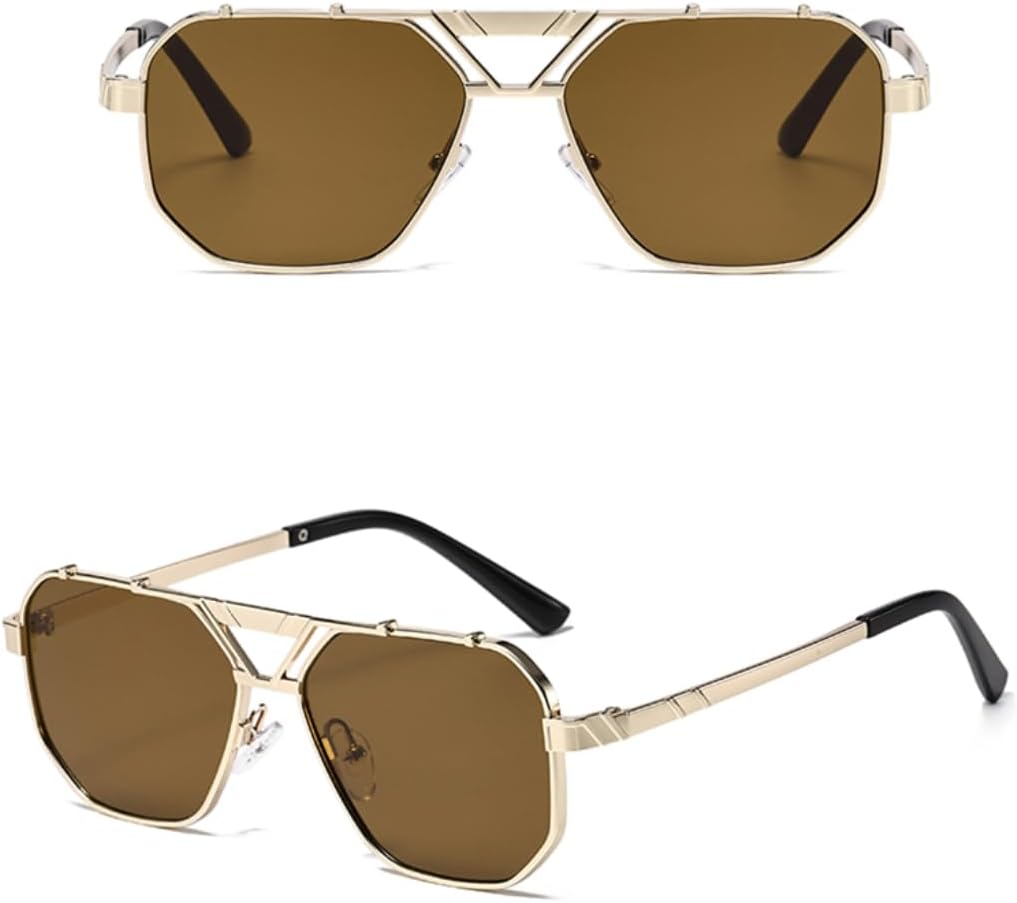 Ретро-солнцезащитные очки с двойной перемычкой, квадратной формы, для женщин, металлические, роскошные, для вождения, защита от УФ-излучения UV400, для мужчин, с градиентными линзами HPIRME, 3pcs Z05
Ретро-солнцезащитные очки с двойной перемычкой, квадратной формы, для женщин, металлические, роскошные, для вождения, защита от УФ-излучения UV400, для мужчин, с градиентными линзами HPIRME, 3pcs Z05