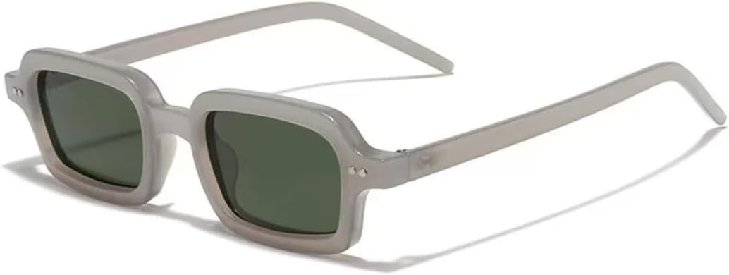 Ретро маленькие прямоугольные солнцезащитные очки-гелевые очка для женщин с защитой от УФ-излучения UV400, модные заклепки, панк-очки с градиентным переходом цвета для мужчин TVTBBVV, Gray Green
Ретро маленькие прямоугольные солнцезащитные очки-гелевые очка для женщин с защитой от УФ-излучения UV400, модные заклепки, панк-очки с градиентным переходом цвета для мужчин TVTBBVV, Gray Green