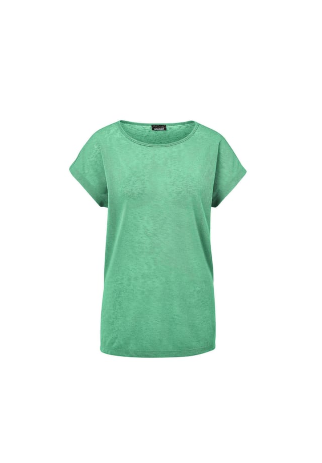 Короткий размер: рубашка из льняной ткани Goldner, зеленый
Короткий размер: рубашка из льняной ткани Goldner, зеленый