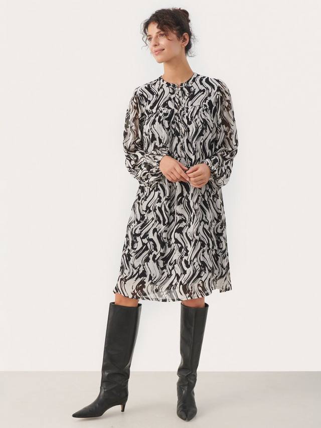 Платье с волнистым принтом dickte Part Two, цвет Black Paint 
Платье с волнистым принтом dickte Part Two, цвет Black Paint