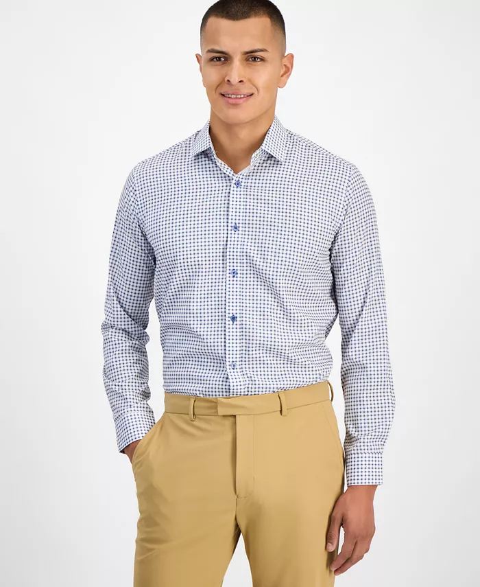 Мужская облегающая рубашка мини-шотландка с четырехсторонним стретчем Tom Baine, синий
Мужская облегающая рубашка мини-шотландка с четырехсторонним стретчем Tom Baine, синий