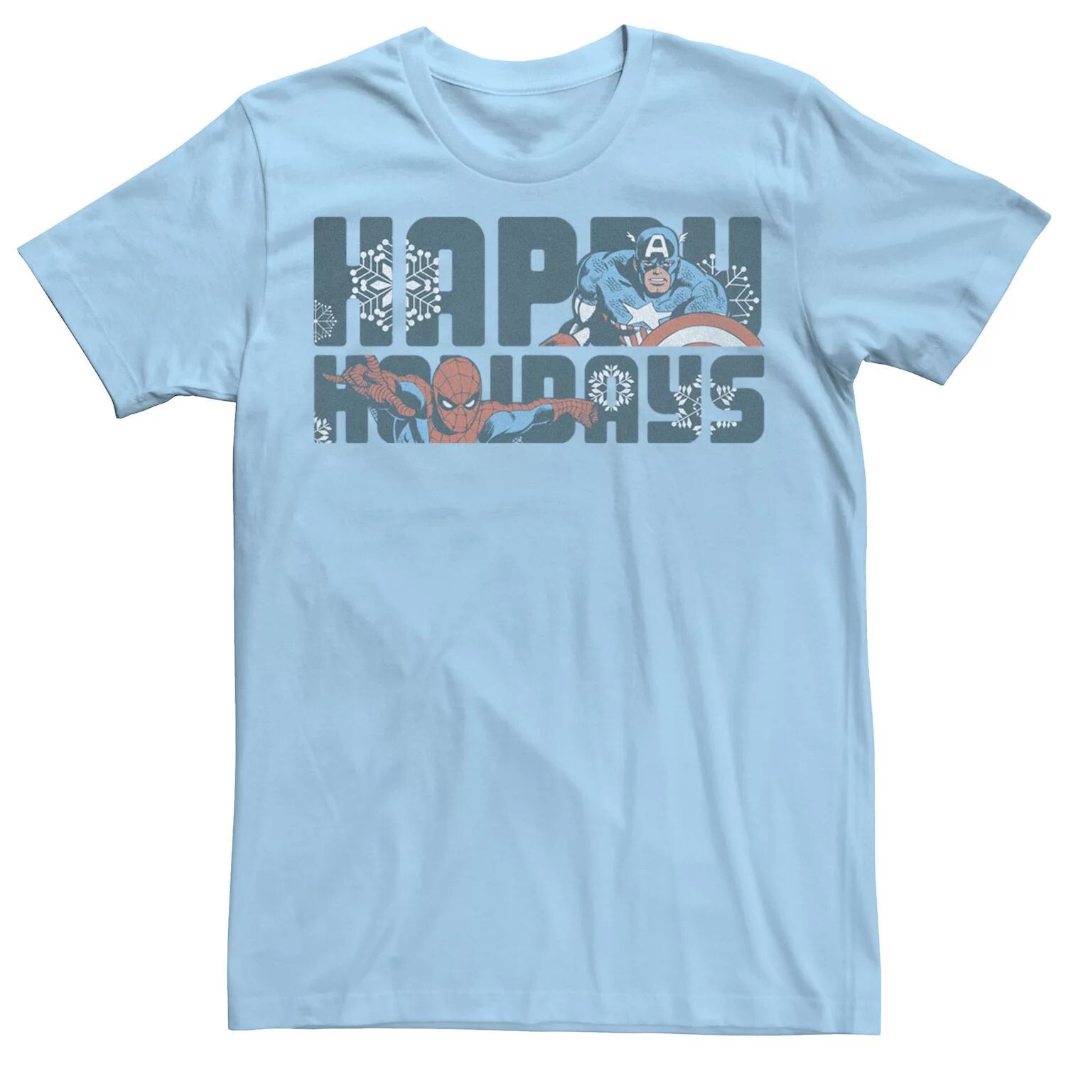 Мужская сезонная футболка Happy Holiday Heroes Marvel
Мужская сезонная футболка Happy Holiday Heroes Marvel