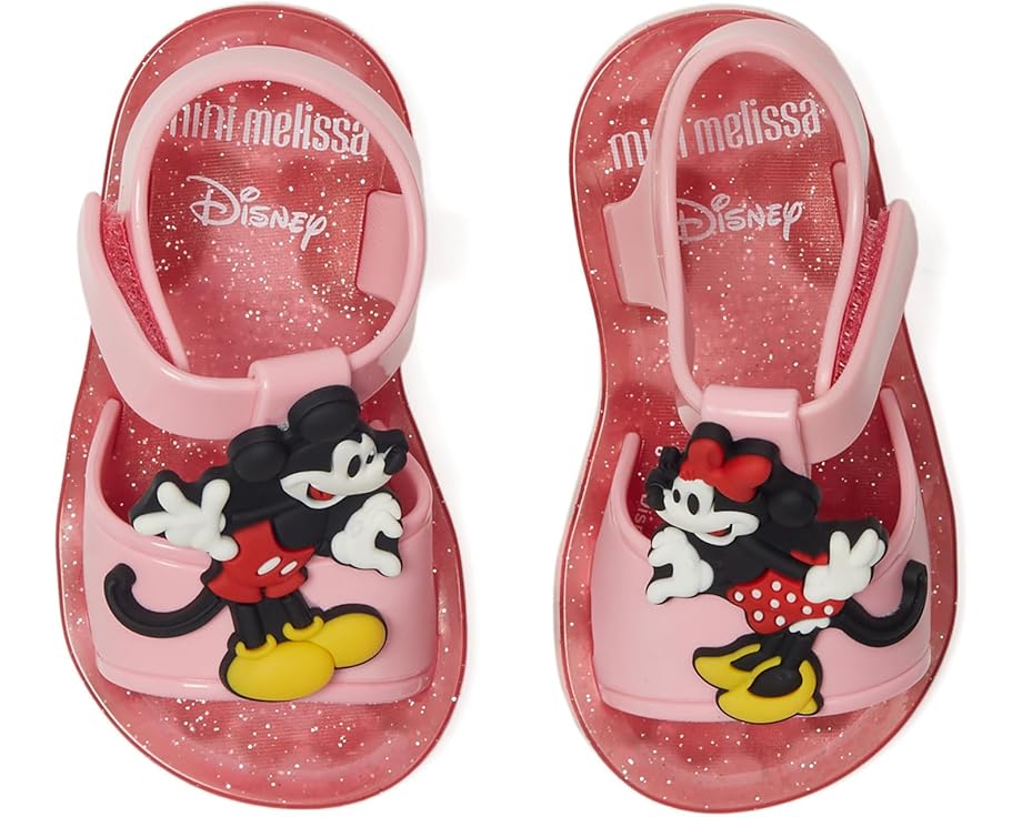 Сандалии Mini Melissa Play + Mickey E Minnie, розовый 
Сандалии Mini Melissa Play + Mickey E Minnie, розовый