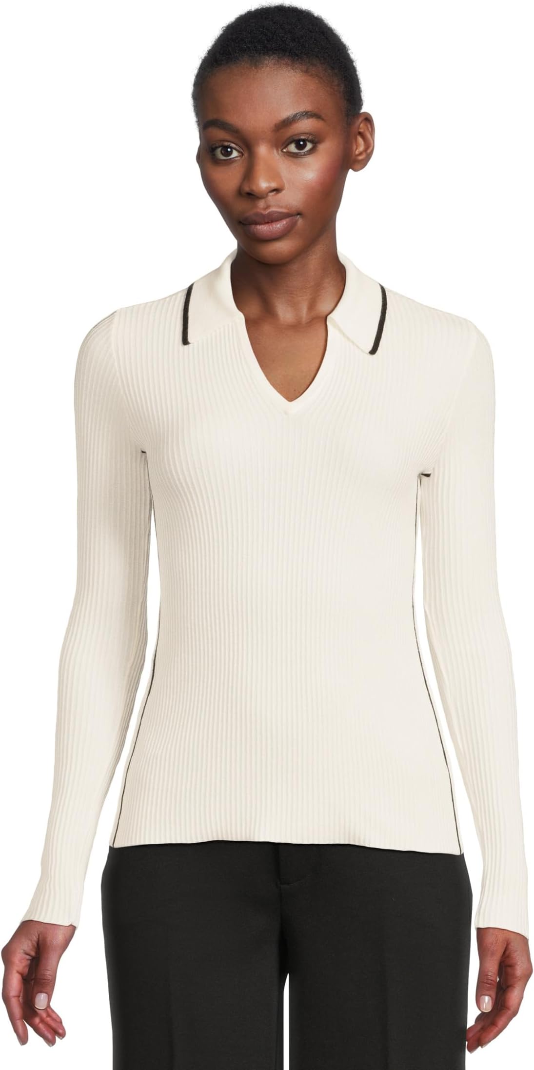 Свитер Liverpool Los Angeles Women's Long Sleeve V-Neck Collared Sweater, Vintage White/Black Stripe
Свитер Liverpool Los Angeles Women's Long Sleeve V-Neck Collared Sweater, Vintage White/Black Stripe