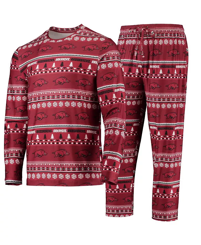 Мужской комплект для сна Arkansas Razorbacks Cardinal "Ugly Sweater" с длинным рукавом: футболка и брюки Concepts Sport
Мужской комплект для сна Arkansas Razorbacks Cardinal "Ugly Sweater" с длинным рукавом: футболка и брюки Concepts Sport