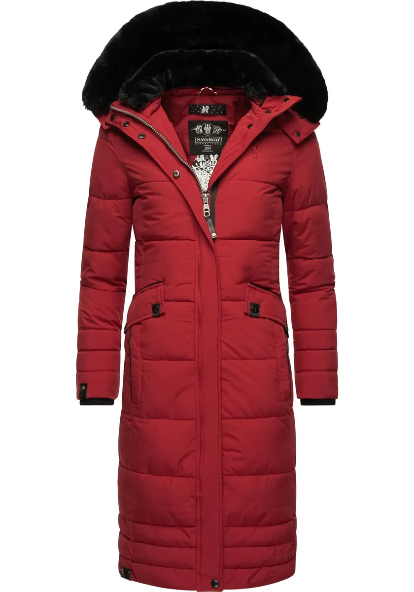 Зимнее пальто Наваху "Фахмия", элегантное стеганое пальто с капюшоном из мягкого искусственного меха Navahoo, красный
Зимнее пальто Наваху "Фахмия", элегантное стеганое пальто с капюшоном из мягкого искусственного меха Navahoo, красный