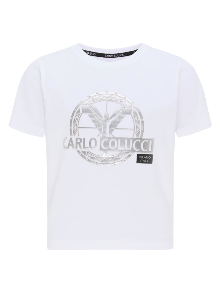 Футболка Carlo Colucci, белый 
Футболка Carlo Colucci, белый