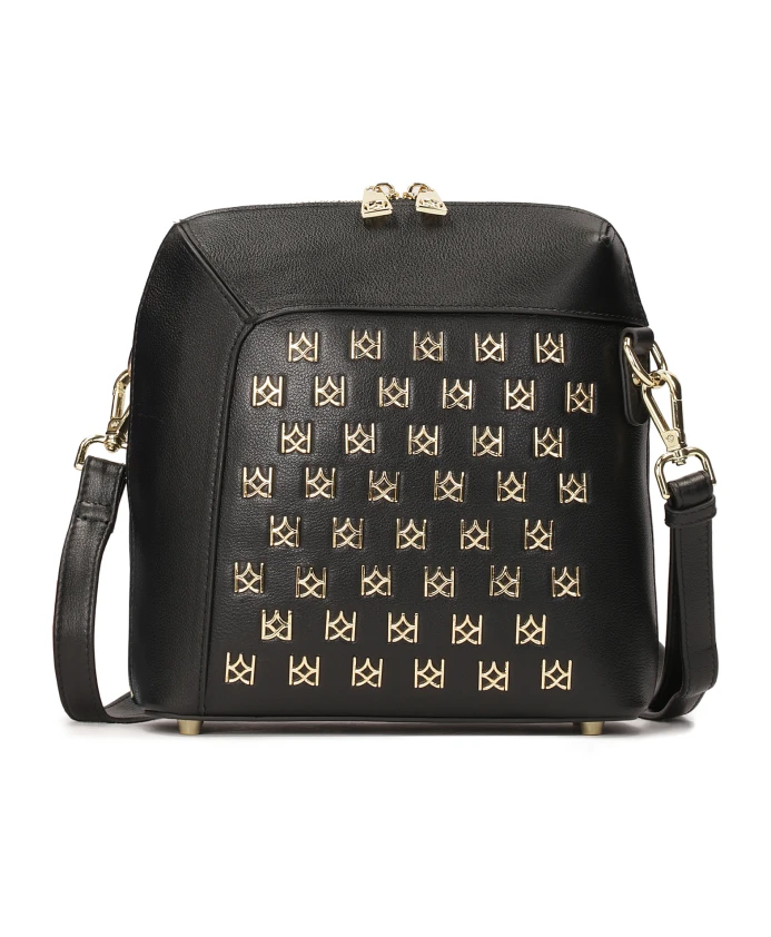 Сумочка с металлическими вензелями Kazar, черный
Сумочка с металлическими вензелями Kazar, черный