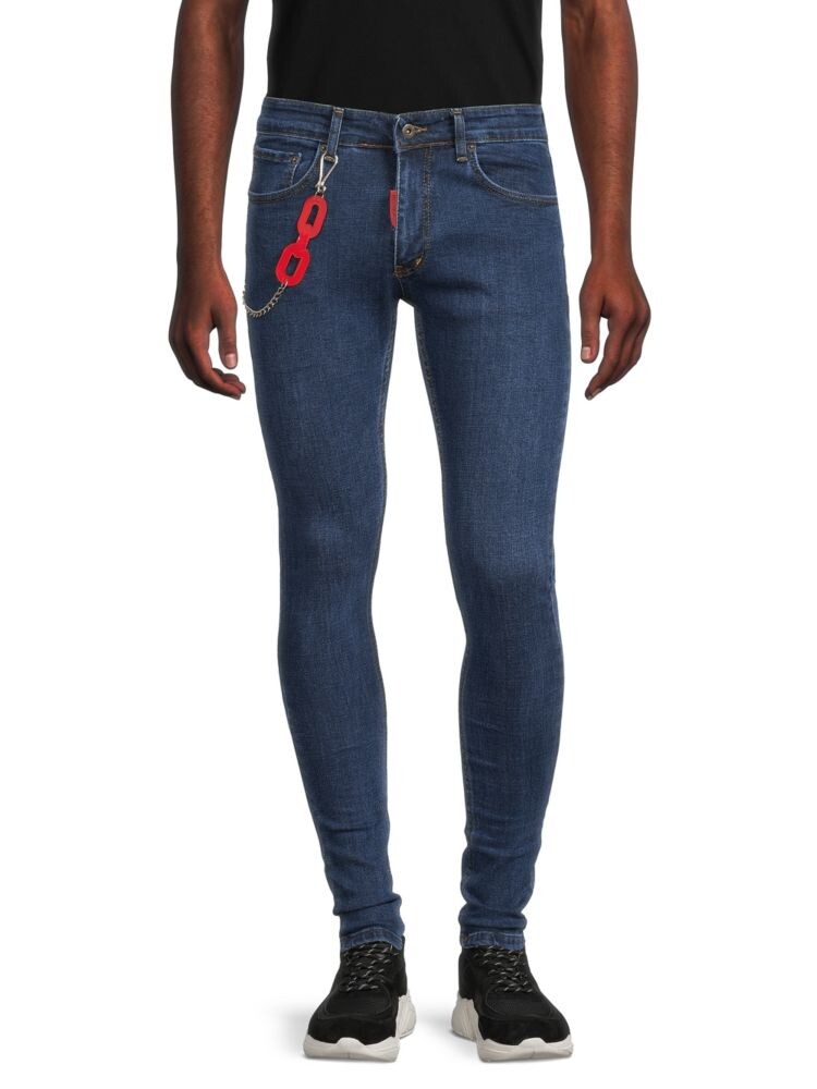 Джинсы скинни средней потертости Elie Balleh, синий
Джинсы скинни средней потертости Elie Balleh, синий