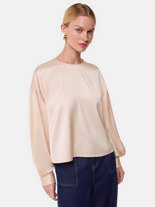 Демисезонная атласная блузка Whistles, цвет Champagne
Демисезонная атласная блузка Whistles, цвет Champagne