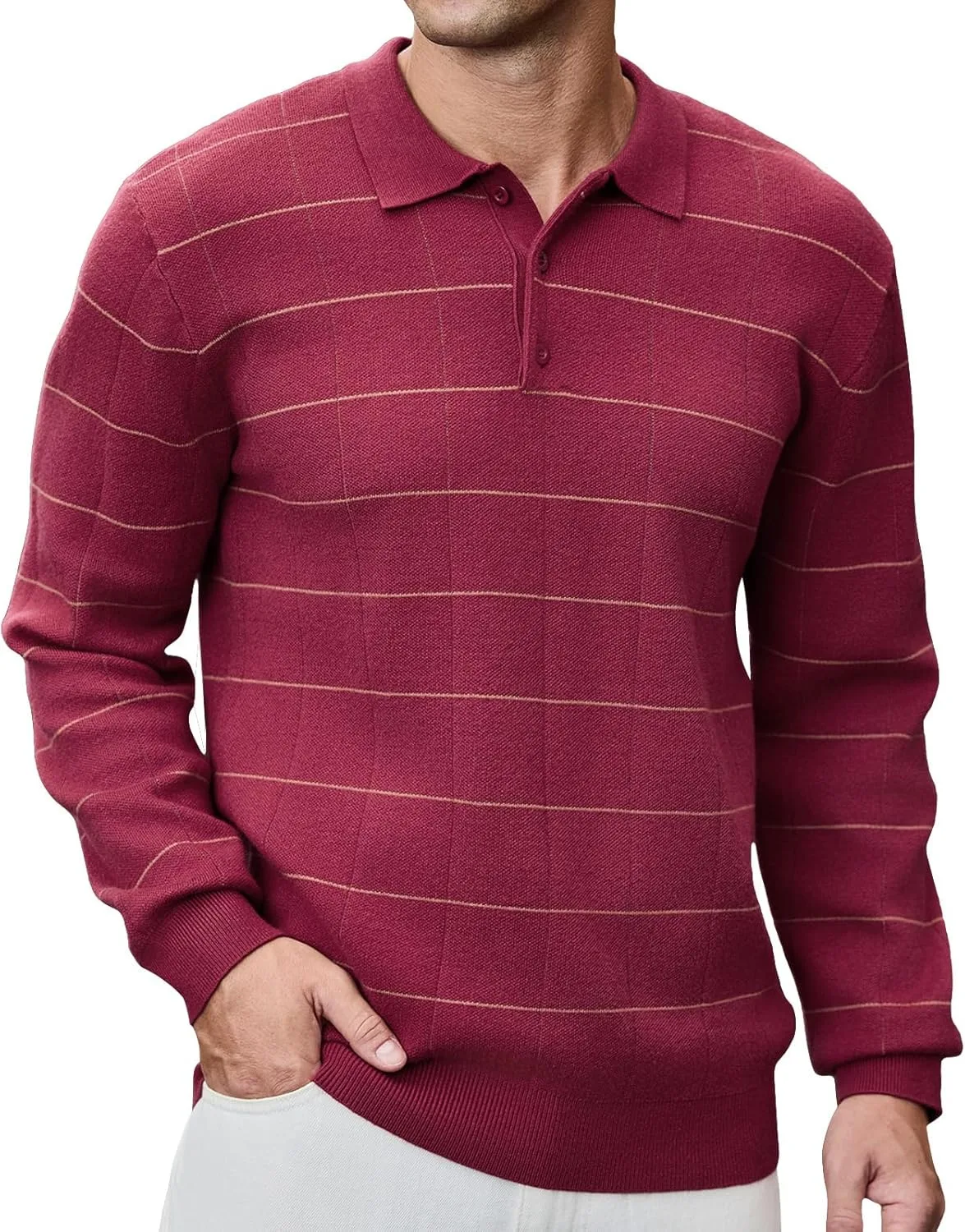 Мужской свитер Vintage Plaid Knit Polo с длинным рукавом и резинкой CTU
Мужской свитер Vintage Plaid Knit Polo с длинным рукавом и резинкой CTU