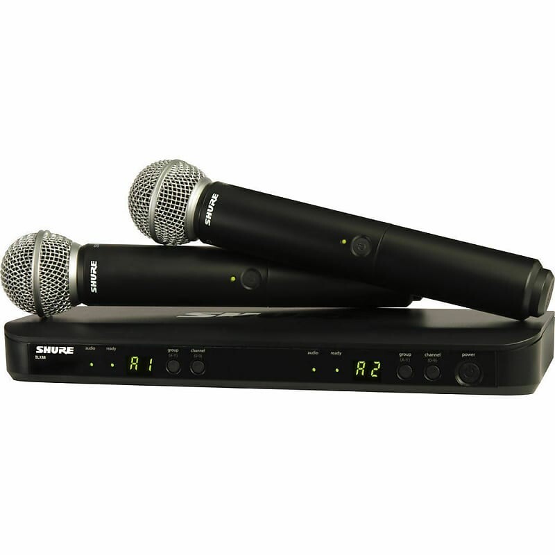 Микрофон Shure BLX288/SM58 J-11 Wireless Vocal System w/ two SM58 Mics (596-616 MHz)
Микрофон Shure BLX288/SM58 J-11 Wireless Vocal System w/ two SM58 Mics (596-616 MHz)