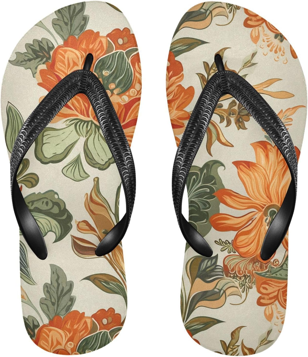 Шлепанцы с рисунком «Оранжевые листья пиона», пляжные сандалии-вьетнамки, резинескользящие летние тапочки для женщин и мужчин, для прогулок Sinestour
Шлепанцы с рисунком «Оранжевые листья пиона», пляжные сандалии-вьетнамки, резинескользящие летние тапочки для женщин и мужчин, для прогулок Sinestour