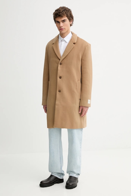 Пальто с шерстью Calvin Klein, коричневый
Пальто с шерстью Calvin Klein, коричневый