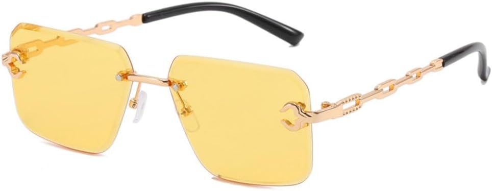 Женские солнцезащитные очки квадратной формы без оправы, модные солнцезащитные очки с тонировкой без оправы, роскошные очки для мужчин с защитой от УФ-излучения UV400 LVTFCO, Yellow
Женские солнцезащитные очки квадратной формы без оправы, модные солнцезащитные очки с тонировкой без оправы, роскошные очки для мужчин с защитой от УФ-излучения UV400 LVTFCO, Yellow