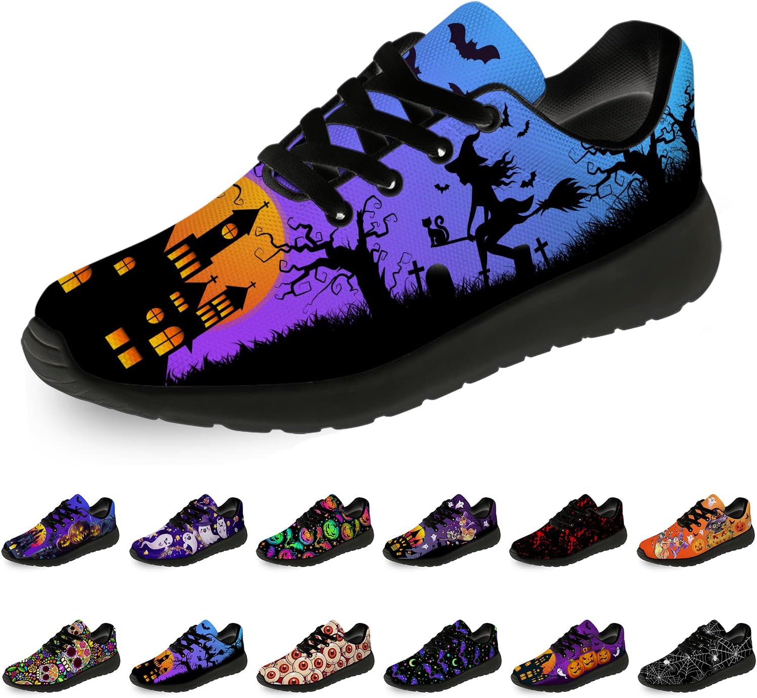 Кроссовки на Хэллоуин для женщин и мужчин, беговые, для прогулок и тенниса, с изображением тыквы, призрака и летучей мыши, подарки для мальчиков и девочек Horethy, фиолетовый
Кроссовки на Хэллоуин для женщин и мужчин, беговые, для прогулок и тенниса, с изображением тыквы, призрака и летучей мыши, подарки для мальчиков и девочек Horethy, фиолетовый