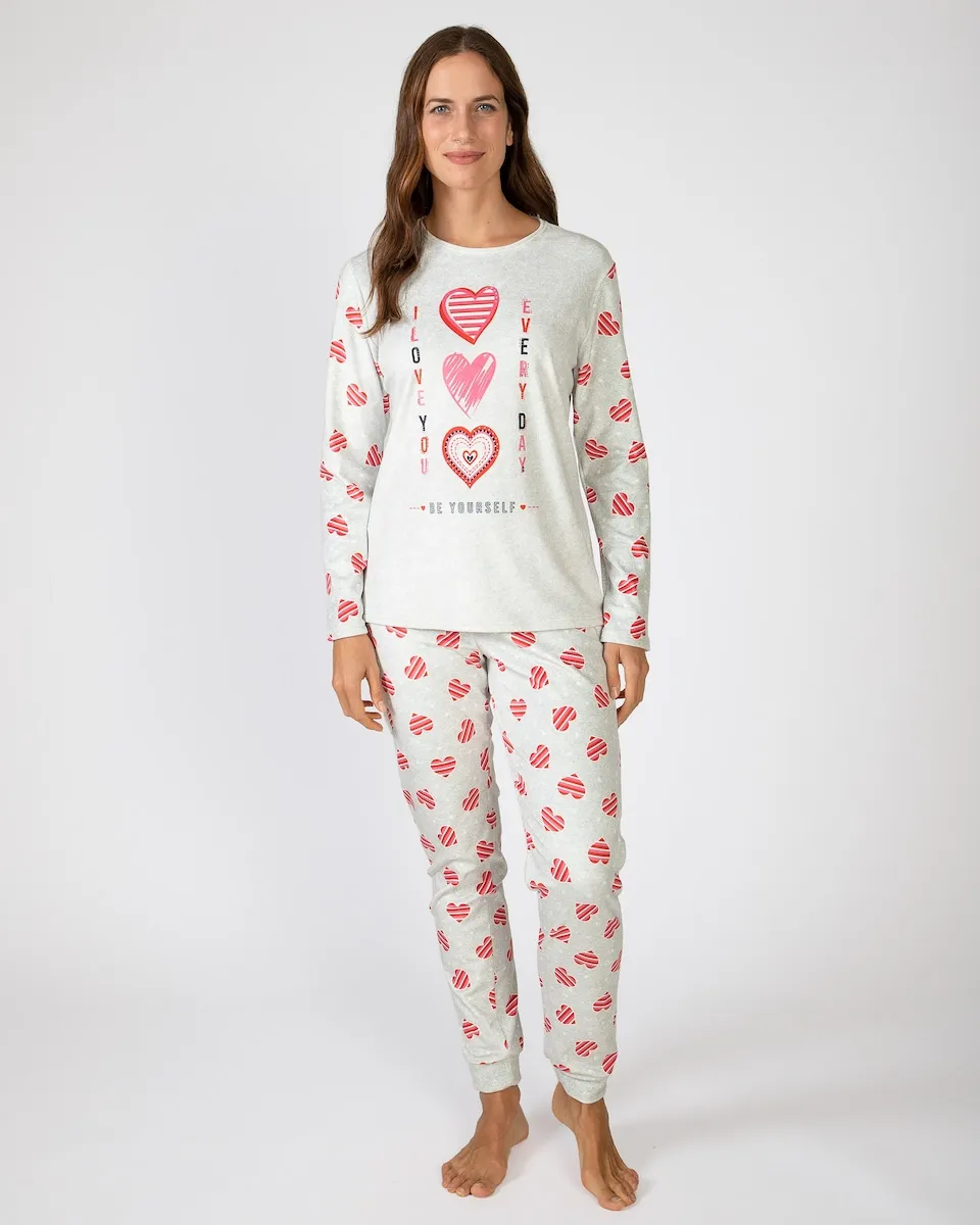 Женская длинная пижама из микрополара Massana, серый/розовый
Женская длинная пижама из микрополара Massana, серый/розовый