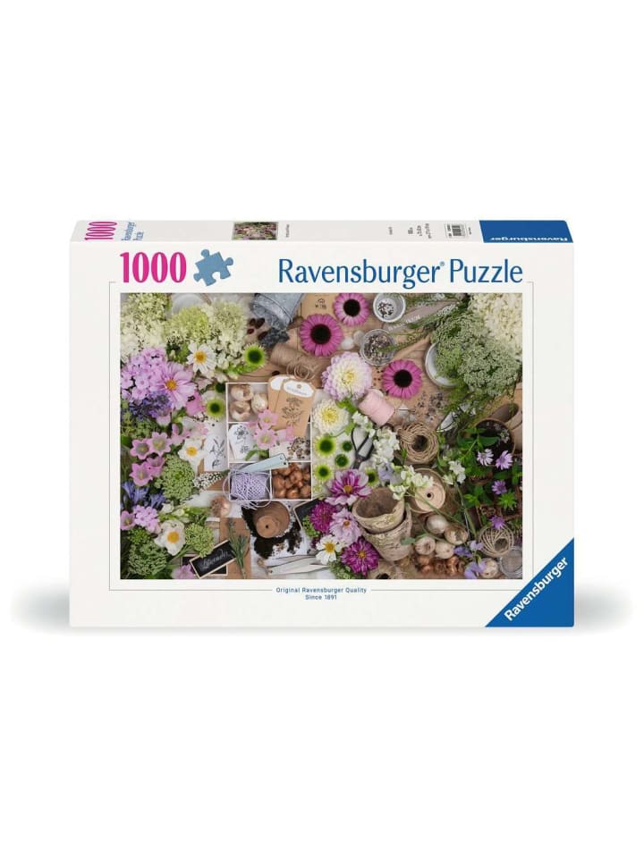 Пазл Ravensburger, 1000 деталей. Великолепная цветочная любовь в красочном исполнении
Пазл Ravensburger, 1000 деталей. Великолепная цветочная любовь в красочном исполнении